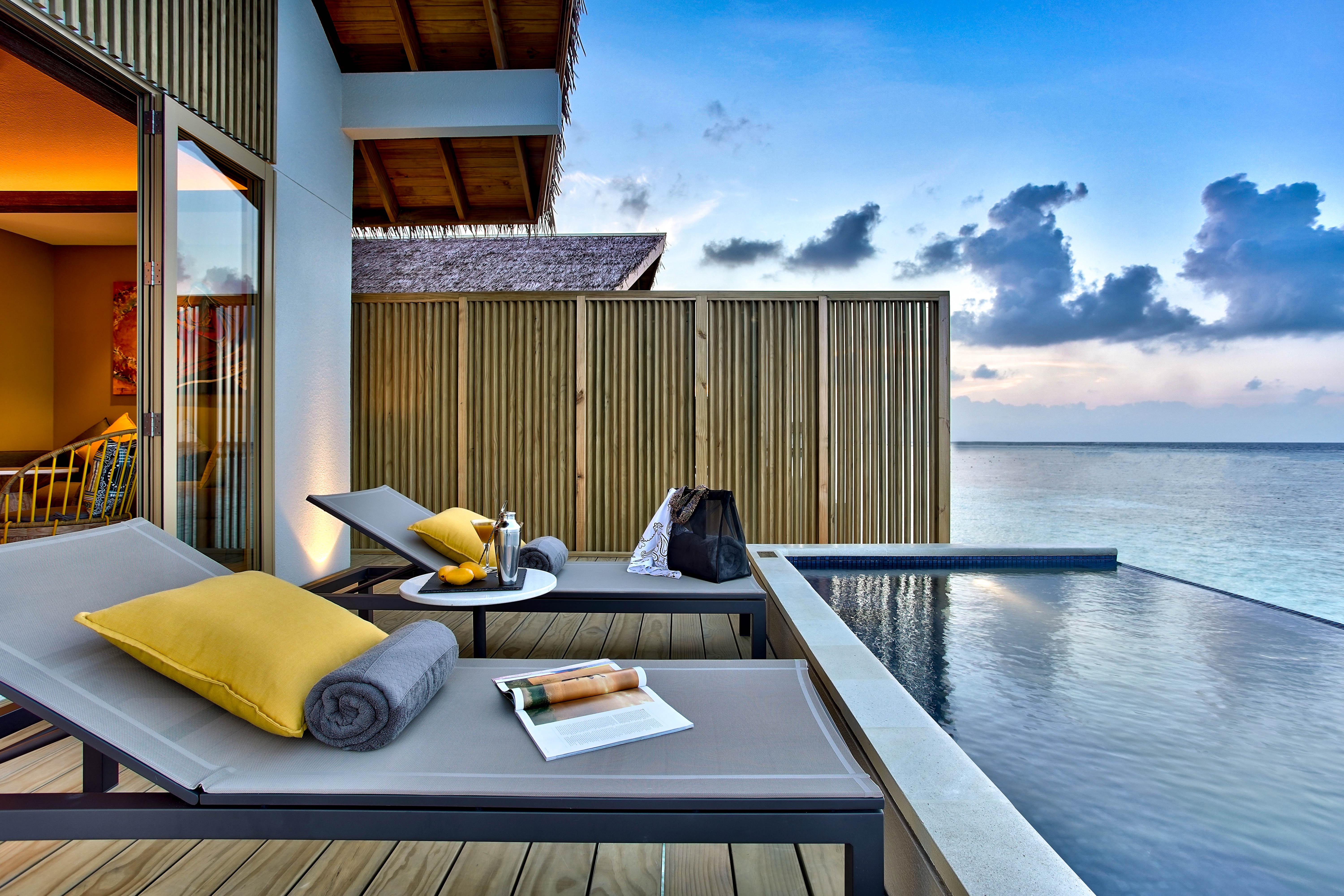 Hard Rock Hotel Maldives - Complimentary Roundtrip Speed Boat Transfer Until 31St October 2025 Emboodhoo Lagoon Dış mekan fotoğraf The view from a pool villa at the resort