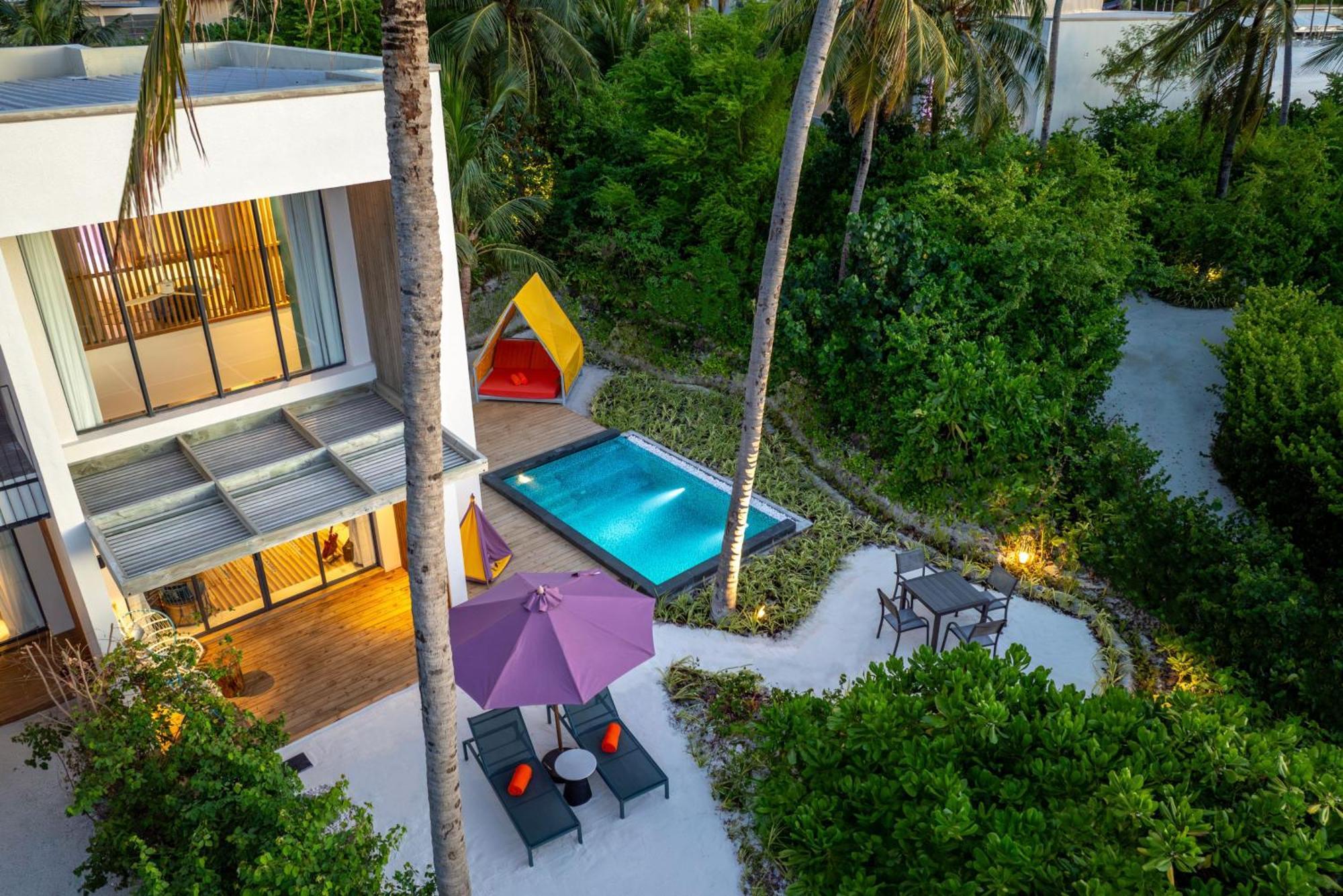 Hard Rock Hotel Maldives - Complimentary Roundtrip Speed Boat Transfer Until 31St October 2025 Emboodhoo Lagoon Dış mekan fotoğraf A villa at the resort
